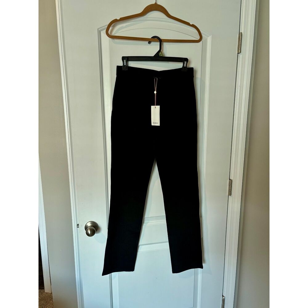 Quince Black Straight-Leg Women's Pants